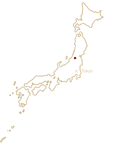 Kanbara marked on a map of Japan