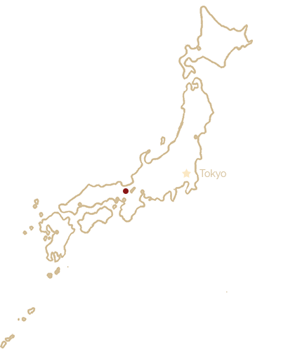 Konteki marked on a map of Japan
