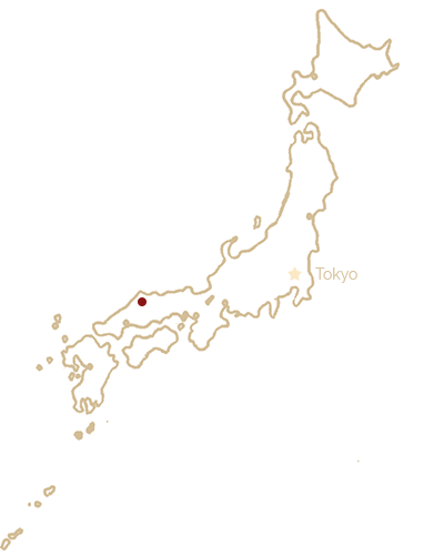 Rihaku marked on a map of Japan