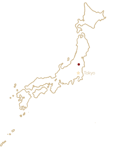 Tentaka marked on a map of Japan
