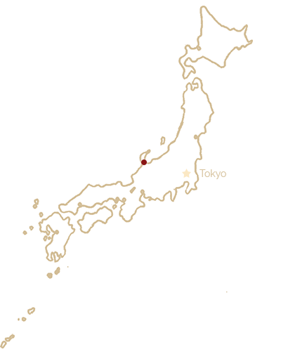Yuho marked on a map of Japan