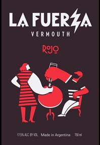 La Fuerza Rojo Vermouth Label