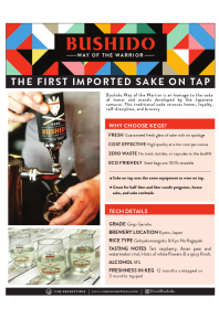 Way of the Warrior On Tap Product Sheet